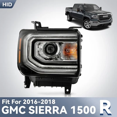 HID/Xenon Headlight 2016 2017 2018 GMC Sierra 1500 Projector Type Passenger Side - Image 1 of 4
