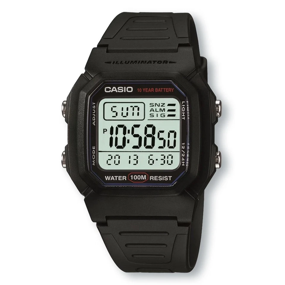 Reloj deportivo digital CASIO W800H-1AV, negro Foto 1 de 1