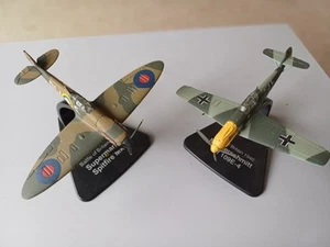 Atlas Editons Model 1:72 X2 Messerscmiit BF109E4 & Spitfire Battle Britain Set - Picture 1 of 7