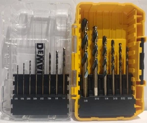 Dewalt 14 PC Drill Bit Set - Black and Gold, Tough Case - Picture 1 of 3