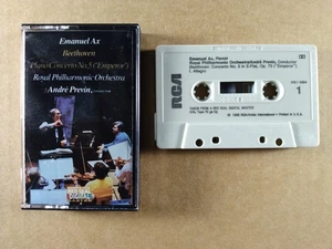 Emanuel Ax Beethoven Piano Concerto No 5 Emperor Andre Previn CrO2 Cassette - Imagen 1 de 1