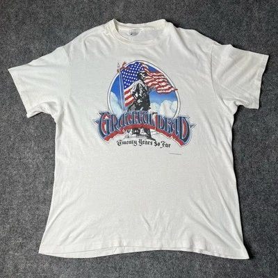 Vtg 1985 Grateful Dead 20 Year Anniversary T-shirt Mens Xl 1980s Band Tee 80s - Image 1 of 4