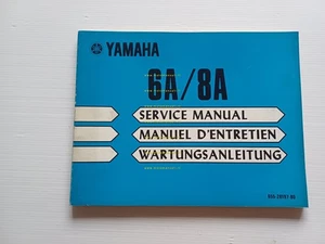 Yamaha Motori Fuoribordo 6A - 8A 1976 manuale officina riparazione originale - Picture 1 of 7
