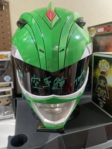 Signed Authentic JDF Cosplay Green Ranger Power Rangers Helmet - Picture 1 of 8