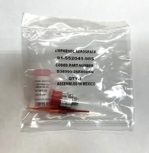 Amphenol Aerospace 3 Position D38999/26FA98SN Circular MIL Spec Connector - Picture 1 of 4