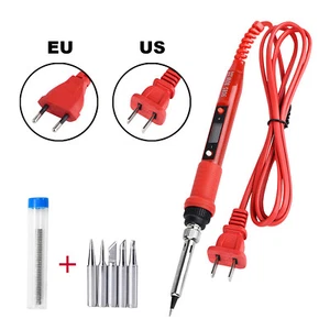 80W Soldering Iron Welding Tools Solder Wire LCD Digital Electronic 110V 220V - Picture 1 of 11