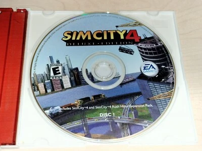 Sim City 4 Deluxe Edition-EA Games-PC-CD Rom-2003-only disc 1 included - Image 1 of 2