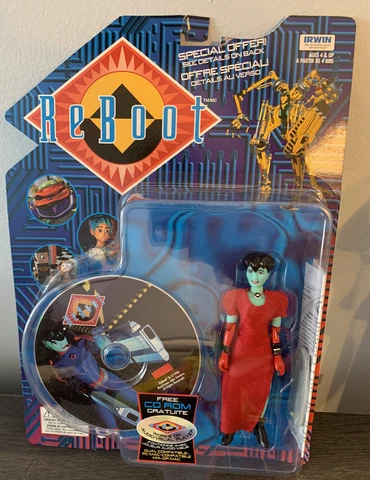 ReBoot Talent Night Dot Action Figure & CD Rom *Rare (1996) Cover