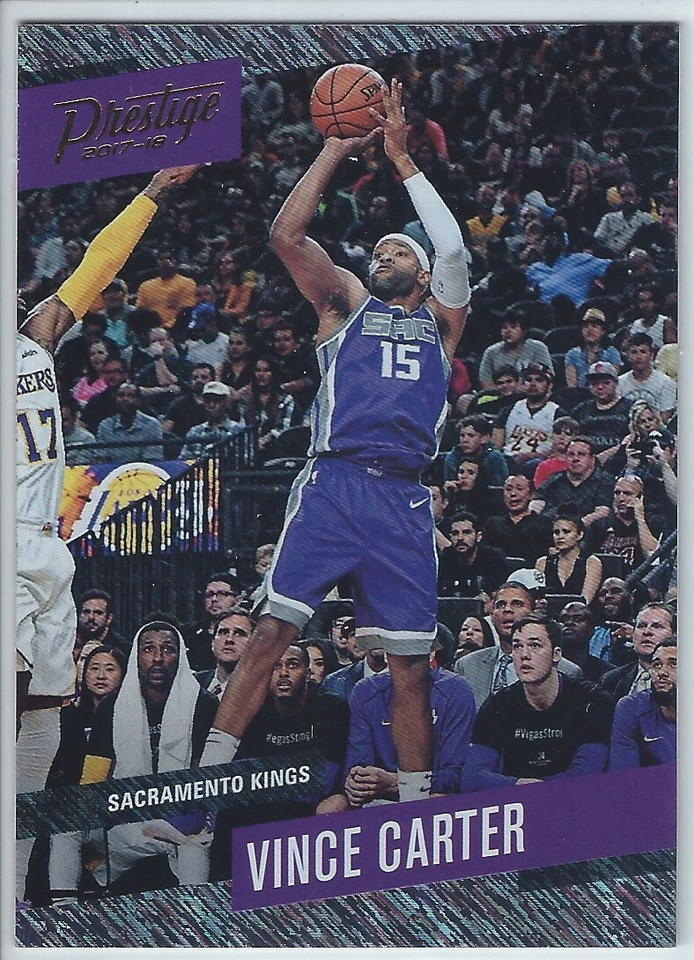 Vince Carter 2017-18 Panini Prestige Basketball Rain Parallel Trading Card #58 - Image 1 of 1