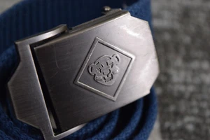 Cub Scout YOUTH S/M 30" Blue Official Uniform Belt w/ TIGER Buckle MV433x RARE - Picture 1 of 6