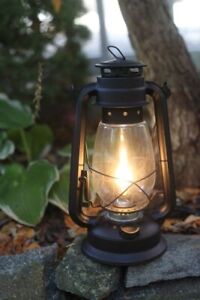 Electric Lantern Table Lamp, FLAT BLACK