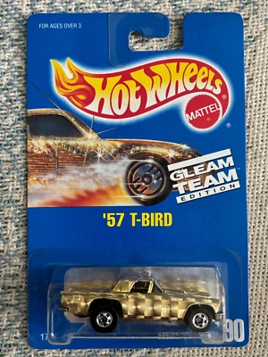 COLECCIONISTA DE TARJETAS AZUL HOT WHEELS Nº Ford 1957 T-Bird Gleam Team Edition 190 Foto 1 de 2