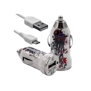 Chargeur voiture allume cigare USB avec câble data HF12 pour Alcatel : One Touch - Photo 1/2