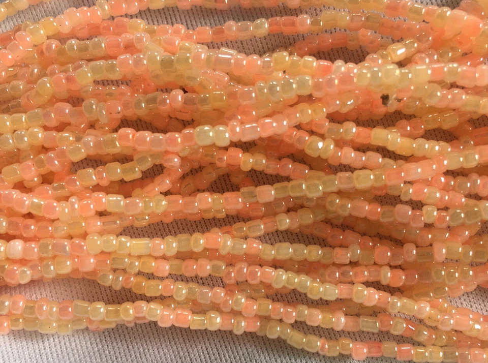 Glass Seed Beads Lot of 20 Feet, 5- 48” Strand Each. Free Shipping - Image 1 of 1