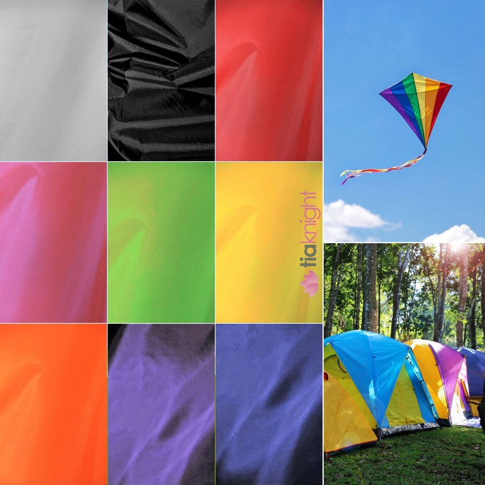 Ripstop 100% Nylon Waterproof Fabric Material- SQ52 By Tia Knight - Image 1 of 3