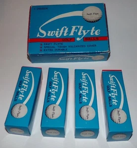 Vintage Swift Flyte Golf Balls with Vulcanized Cover - New In Original Box Rare - Bild 1 von 12