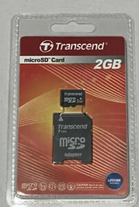 Transcend Micro SD 2GB with SD Adapter Compatible mobile phones digital cameras