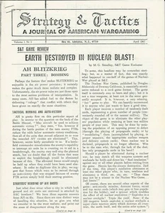 Strategy & Tactics S&T # 3 Vol 1 #3 Nuclear War Remagen Blitzkrieg reprint FS - Imagen 1 de 4