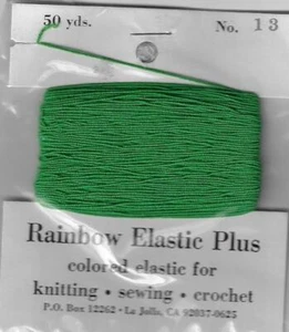 Rainbow Elastic Plus colored elastic for knitting-sewing-crochet-NEW 8 colors - Picture 1 of 18