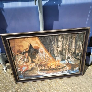 Bradford Exchange Spirit Seekers ""Heiliger Rat"" Puzzle gerahmte Wandkunst 80x60cm - Bild 1 von 10