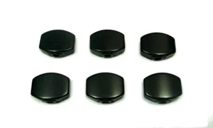 Plastic button only Fit for Grover Guitar Peg Machine head Black color 6p FR03B - Picture 1 of 4