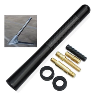 Universal 4.7" Auto Aluminum Alloy Carbon Fiber FM AM Radio Car Aerial Antenna - Picture 1 of 10