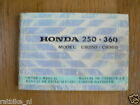 HONDA 250-360 MODEL CB250-CB360 OWNER'S MANUAL 1974 HONDA MOTOR CO LTD