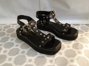 Jessica Simpson JS-JANER Nieten Knöchelriemen Plateau Sandalen 6M NEU! #C1 - Bild 1 von 15