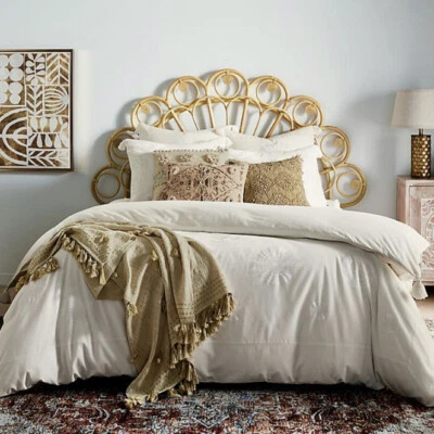 NEW Global Caravan Agra 2-Piece Twin Duvet Cover Set in White - Image 1 of 4