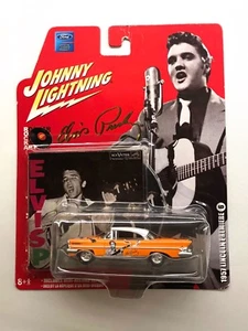 JOHNNY LIGHTNING Elvis Presley 1957 Lincoln Premiere and Mini Record Replica NEW - Picture 1 of 12