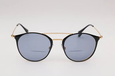 Monturas redondas negras sobre doradas Ray-Ban Rb3546 187/71 necesitan lentes 52-20-145 Foto 1 de 4