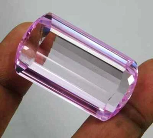 Natural 156.45 Ct Certified Brazilian Pink Kunzite Cushion Cut Loose Gemstone - Picture 1 of 11