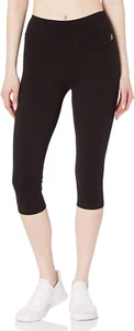 Cotton Capri Leggings for Women - Comfort Wide Waistband, Essential Wear - Picture 1 of 3