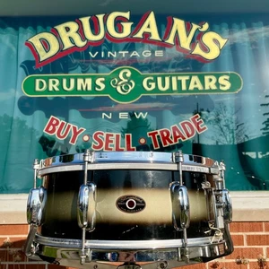 1960s Slingerland 5.5x14 Student Model No. 151 Snare Drum Black/Silver Duco - Picture 1 of 14