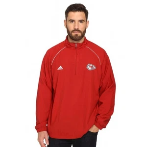 NC Adidas Climalite Windbreaker ¼ Zip Mesh Lined Vented Pullover Embroidered XL - Picture 1 of 9