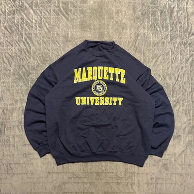 Cuello redondo vintage años 90 Marquette University College Foto 1 de 4