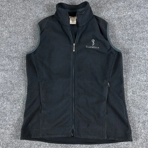 Nike Golf Vest Mens Medium Black Therma-FIT SilverRock Full Zip Performance - Picture 1 of 12