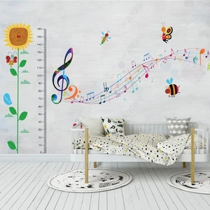 Fotomural no tejido papel pintado murales música mariposa girasol 9983 - Imagen 1 de 5