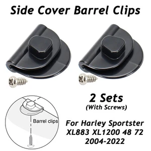 Batterieabdeckung Barrel Clips Für Harley Sportster XL883N XL1200C Battery Cover - Picture 1 of 5