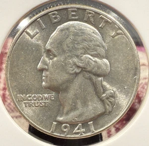 1941 P Washington Quarter 0.900 Silver 25¢ AU-UNC SP4402 - Picture 1 of 2