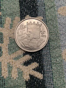 2022 Krewe of REX- Plain Aluminum Doubloon- Mardi Gras Krewe Favor - Picture 1 of 2