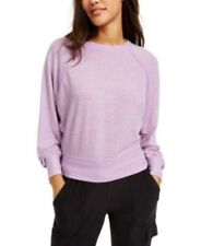 Crave Fame Juniors' Dolman-sleeved Sweatshirt Purple Size X-small