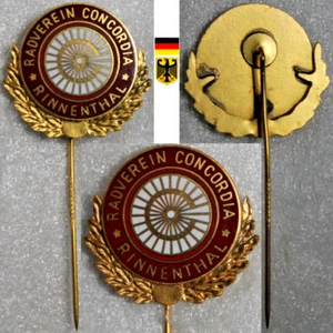 RADSPORT BDR Traditionsverein aguja de honor * Gold RADVEREIN CONCORDIA RINNENTHAL - Imagen 1 de 3