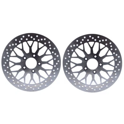 Front Kit Brake Rotors Discs for Harley Electra Glide Road King Road Glide 08-13 Foto 1 de 4