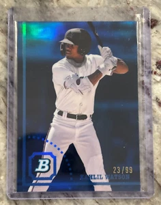 Kahlil Watson 2022 Bowman Heritage Chrome Blue Refractor 23/99 - Bild 1 von 1