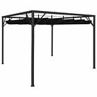 Garden Gazebo With Retractable Roof Canopy 3x3 M Anthracite B3d8