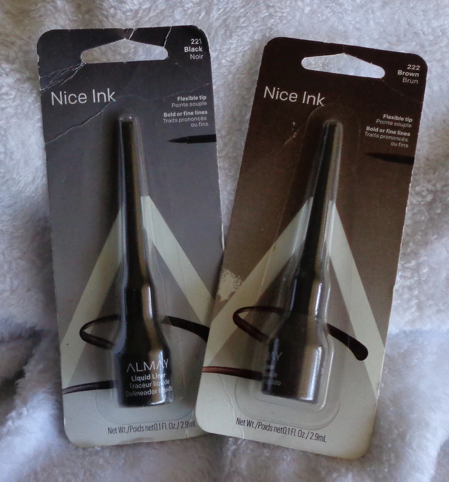 Новая жидкая подводка для глаз Almay Nice Ink 0,1 жидкой унции/2,9 мл выберите свой оттенок - Изображение 1 из 1