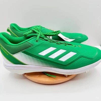 Chuteiras de beisebol Adidas Icon verde branco masculino tamanho 15 - Imagem 1 de 3