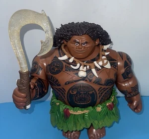 Disney Moana 12" Mega Maui sprechende Puppe Actionfigur mit Haken ~ funktioniert perfekt ~ - Bild 1 von 17