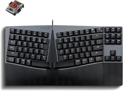 Perixx PERIBOARD-335BR Wired Ergonomic Mechanical Compact Keyboard - Low-Prof... - Image 1 of 4